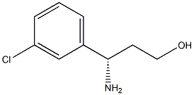 (S)-3-AMINO-3-(3-CHLORO-PHENYL)-PROPAN-1-OL Struktur