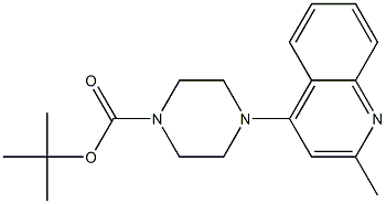 4-(4-TERT-BUTOXYCARBONYLPIPERAZIN-1-YL)-2-METHYLQUINOLINE Struktur