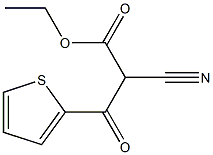 2-CYANO-3-OXO-3-THIOPHEN-2-YL-PROPIONIC ACID ETHYL ESTER Struktur