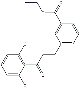 3-(3-CARBOETHOXYPHENYL)-2',6'-DICHLOROPROPIOPHENONE Struktur