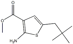 2-AMINO-5-(2,2-DIMETHYL-PROPYL)-THIOPHENE-3-CARBOXYLIC ACID METHYL ESTER Struktur