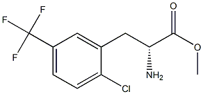 METHYL (2R)-2-AMINO-3-[2-CHLORO-5-(TRIFLUOROMETHYL)PHENYL]PROPANOATE Struktur