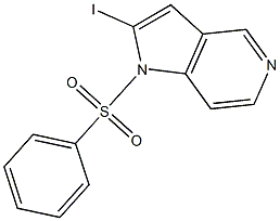 2-IODO-1-(PHENYLSULFONYL)-1H-PYRROLO[3,2-C]PYRIDINE Struktur