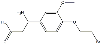 3-AMINO-3-(3-METHOXY-4-BROMOETHOXY-PHENYL)-PROPIONIC ACID Struktur