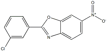 2-(3-CHLOROPHENYL)-6-NITROBENZO[D]OXAZOLE Struktur