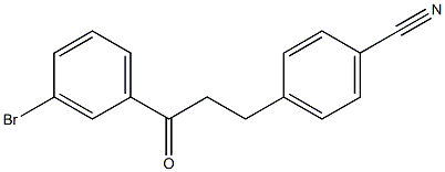 3'-BROMO-3-(4-CYANOPHENYL)PROPIOPHENONE Struktur