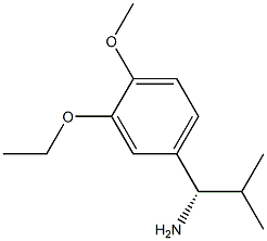 (1S)-1-(3-ETHOXY-4-METHOXYPHENYL)-2-METHYLPROPYLAMINE Struktur