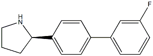 (2R)-2-[4-(3-FLUOROPHENYL)PHENYL]PYRROLIDINE Struktur