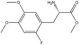 METHYL (2S)-2-AMINO-3-(2-FLUORO-4,5-DIMETHOXYPHENYL)PROPANOATE Struktur