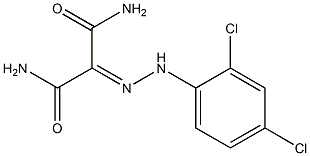 2-[(2,4-DICHLOROPHENYL)HYDRAZONO]MALONAMIDE Struktur