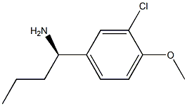 (1R)-1-(3-CHLORO-4-METHOXYPHENYL)BUTYLAMINE Struktur