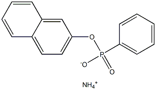 2-NAPHTHYL PHENYLPHOSPHONATE AMMONIUM SALT Struktur