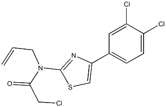 N-ALLYL-2-CHLORO-N-[4-(3,4-DICHLOROPHENYL)-1,3-THIAZOL-2-YL]ACETAMIDE Struktur