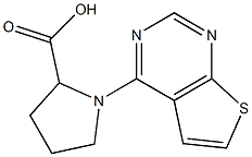 1-THIENO[2,3-D]PYRIMIDIN-4-YLPYRROLIDINE-2-CARBOXYLIC ACID Struktur