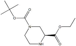 (S)-N-BOC-3-PIPERAZINECARBOXYLIC ACID ETHYL ESTER Struktur