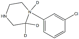 1-M-CHLOROPHENYL PIPERAZINE-D3 Struktur