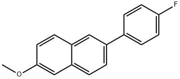 2-(4-FLUORO-PHENYL)-6-METHOXY-NAPHTHALENE Struktur