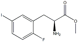 METHYL (2S)-2-AMINO-3-(2-FLUORO-5-IODOPHENYL)PROPANOATE Struktur