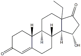 15A-HYDROXY-13-ETHYL-GON-4-ENE-3,17-DIONE Struktur