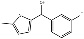 3-FLUOROPHENYL-(5-METHYL-2-THIENYL)METHANOL Struktur