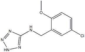 N-(5-CHLORO-2-METHOXYBENZYL)-2H-TETRAZOL-5-AMINE Struktur