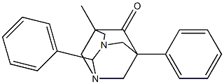 5-METHYL-2,7-DIPHENYL-1,3-DIAZATRICYCLO[3.3.1.1~3,7~]DECAN-6-ONE Struktur