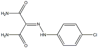 2-[(4-CHLOROPHENYL)HYDRAZONO]MALONAMIDE Struktur