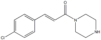 1-[(2E)-3-(4-CHLOROPHENYL)PROP-2-ENOYL]PIPERAZINE Struktur