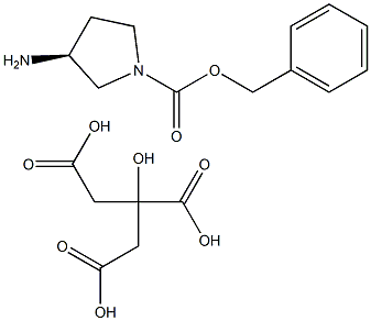 (S)-3-AMINO-PYRROLIDINE-1-CARBOXYLIC ACID BENZYL ESTER, CITRIC ACID SALT Struktur