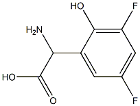 AMINO-(3,5-DIFLUORO-2-HYDROXY-PHENYL)-ACETIC ACID Struktur