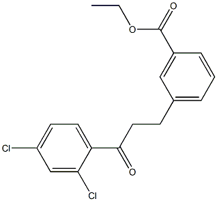 3-(3-CARBOETHOXYPHENYL)-2',4'-DICHLOROPROPIOPHENONE Struktur