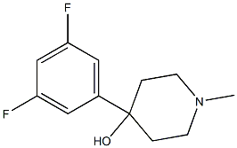 4-(3,5-DIFLUOROPHENYL)-4-HYDROXY-1-METHYLPIPERIDINE Struktur