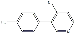 4-CHLORO-3-(4-HYDROXYPHENYL)-PYRIDINE Struktur