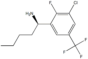 (1R)-1-[3-CHLORO-2-FLUORO-5-(TRIFLUOROMETHYL)PHENYL]PENTYLAMINE Struktur