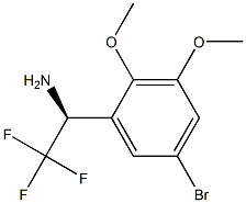 (1S)-1-(5-BROMO-2,3-DIMETHOXYPHENYL)-2,2,2-TRIFLUOROETHYLAMINE Struktur