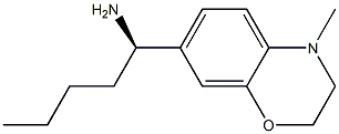 (1R)-1-(4-METHYL(2H,3H-BENZO[E]1,4-OXAZIN-7-YL))PENTYLAMINE Struktur