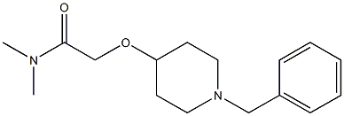 2-(1-BENZYL-PIPERIDIN-4-YLOXY)-N,N-DIMETHYL-ACETAMIDE Struktur