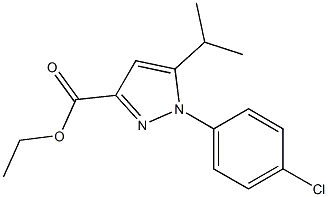 1-(4-CHLORO-PHENYL)-5-ISOPROPYL-1H-PYRAZOLE-3-CARBOXYLIC ACID ETHYL ESTER Struktur