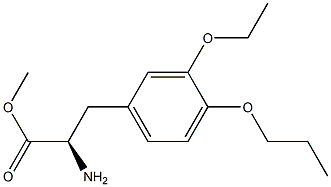 METHYL (2R)-2-AMINO-3-(3-ETHOXY-4-PROPOXYPHENYL)PROPANOATE Struktur