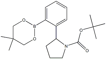 TERT-BUTYL 2-[2-(5,5-DIMETHYL-1,3,2-DIOXABORINAN-2-YL)PHENYL]PYRROLIDINE-1-CARBOXYLATE Struktur