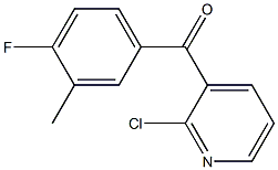 2-CHLORO-3-(4-FLUORO-3-METHYLBENZOYL)PYRIDINE Struktur