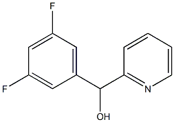 3,5-DIFLUOROPHENYL-(2-PYRIDYL)METHANOL Struktur