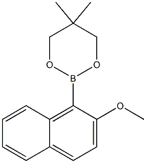 2-(2-METHOXY-1-NAPHTHYL)-5,5-DIMETHYL-1,3,2-DIOXABORINANE Struktur