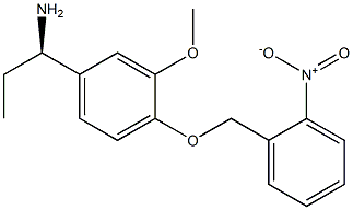 (1R)-1-(3-METHOXY-4-[(2-NITROPHENYL)METHOXY]PHENYL)PROPYLAMINE Struktur