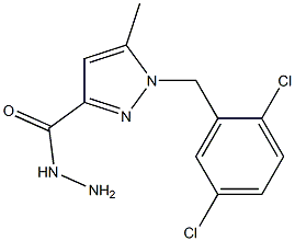 1-(2,5-DICHLOROBENZYL)-5-METHYL-1H-PYRAZOLE-3-CARBOHYDRAZIDE Struktur