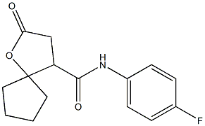 N-(4-FLUOROPHENYL)-2-OXO-1-OXASPIRO[4.4]NONANE-4-CARBOXAMIDE Struktur