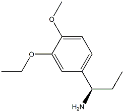 (1R)-1-(3-ETHOXY-4-METHOXYPHENYL)PROPYLAMINE Struktur