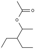 3-ETHYL-2-PENTANOL ACETATE Struktur