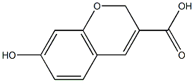 7-HYDROXY-2H-CHROMENE-3-CARBOXYLIC ACID Struktur