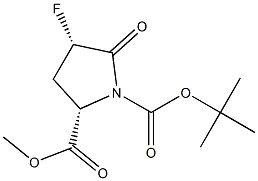 BOC-CIS-4-FLUORO-5-OXO-L-PROLINE METHYL ESTER Struktur